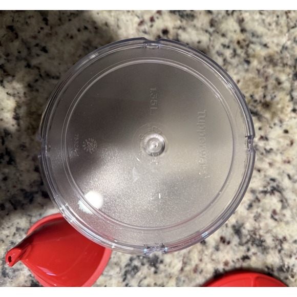 Tupperware Red Power Chef System Food Chopper Manual New Without Box - Picture 5 of 6